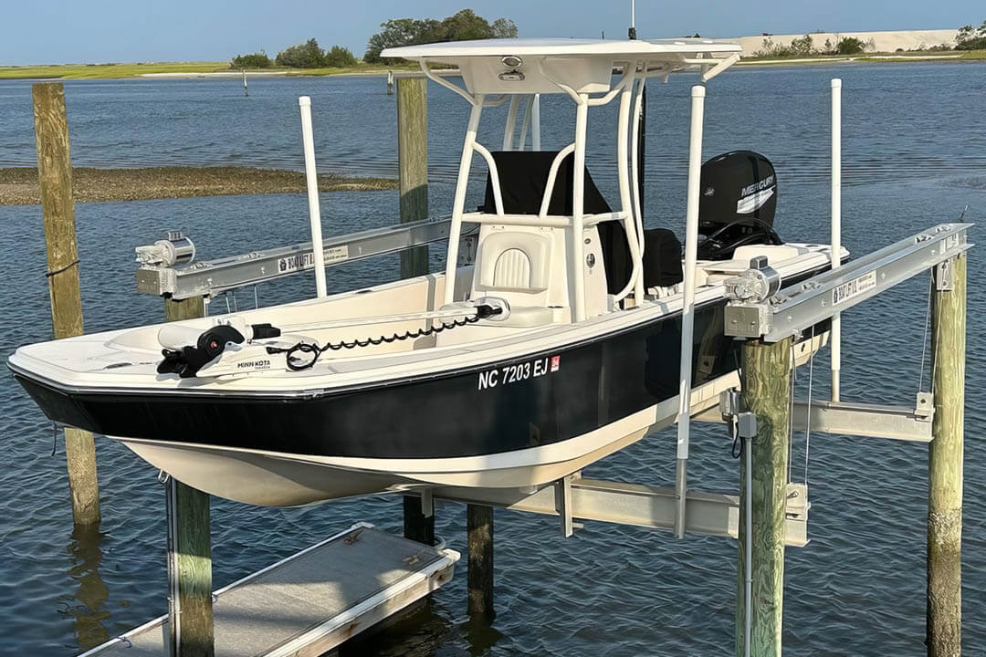 4-Pile Boat Lift for 10K Boat - BOAT LIFT US