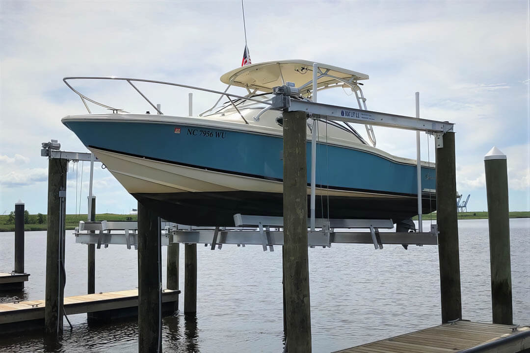 4-Pile Boat Lift from - BOAT LIFT US